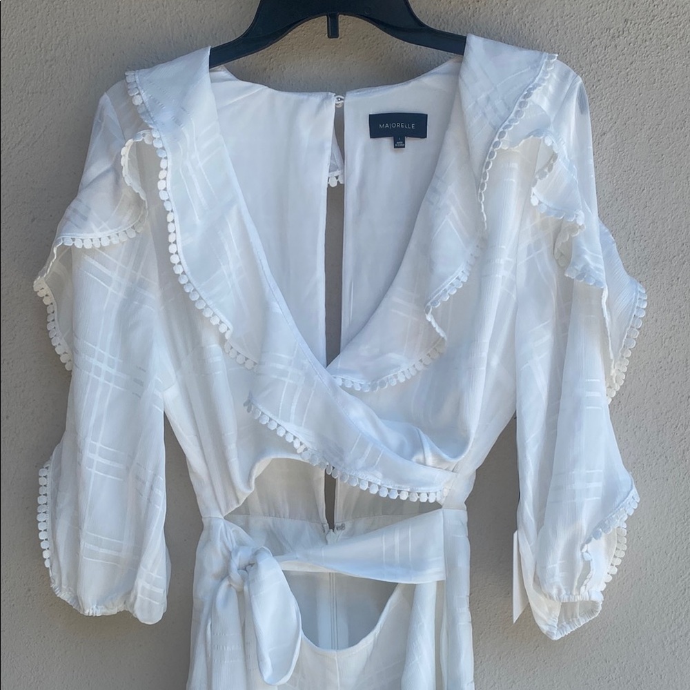 MAJORELLE Enzo Romper in Ivory S NWT - Picture 8 of 16